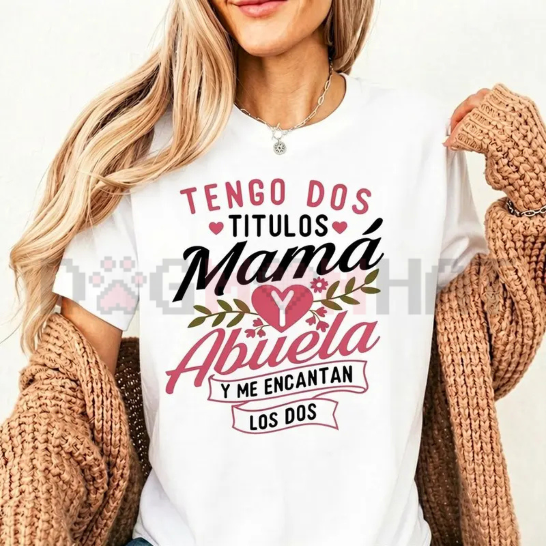 The Matriarch Legacy T-Shirt – "Mom & Grandma" Dual-Title Graphic Tee