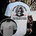 "The Proof That Men Can Focus On Two Things At Once" Monkey T-Shirt