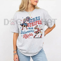 Stars, Stripes, And Women’s Rights T-Shirt – 4th of July Feminist Tee