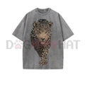 Leopard Print Women's Vintage Washed T-Shirt