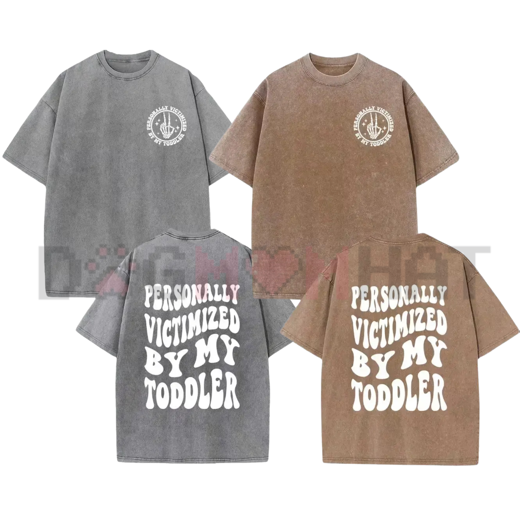 Double-Sided "Under Caffeinated & Over Stimulated" T-Shirt