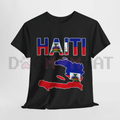 "Happy Haitian Flag Day" T-Shirt – Haiti Flag Map Graphic Tee