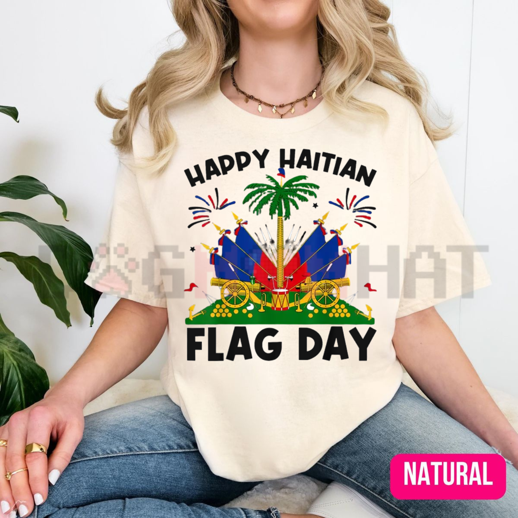 "Happy Haitian Flag Day" Patriotic T-Shirt