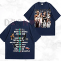 Retro Texas Basketball "Double-Sided" Graphic T-Shirt