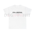 "0 Percent Lib" T-shirt – Funny Graphic Tee, Halloween Humor & Political Statement Gift Idea, Unisex Conservative Top