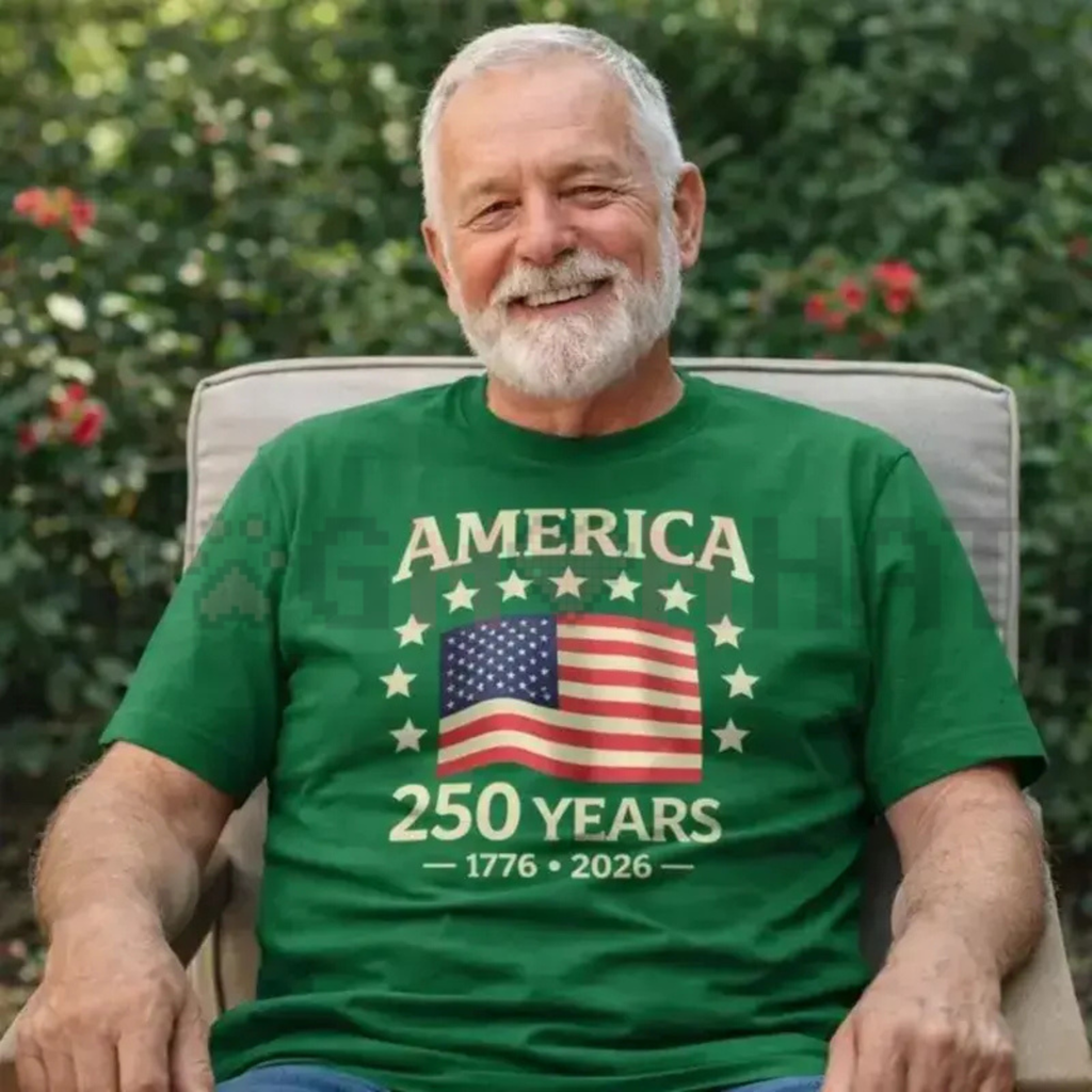 Vintage 1776-2026 USA Flag Graphic Tee