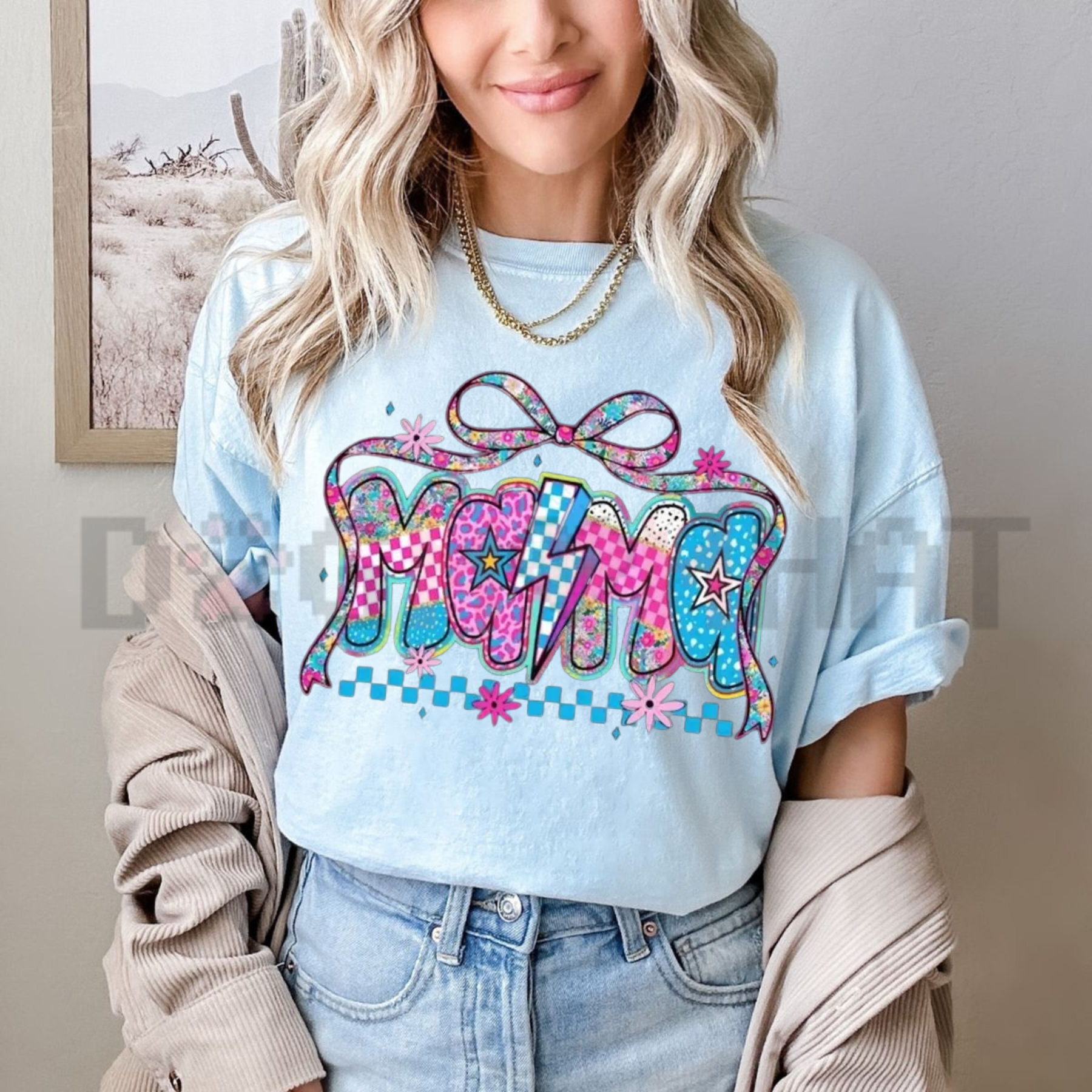 Women’s Artistic Floral Pattern T-Shirt