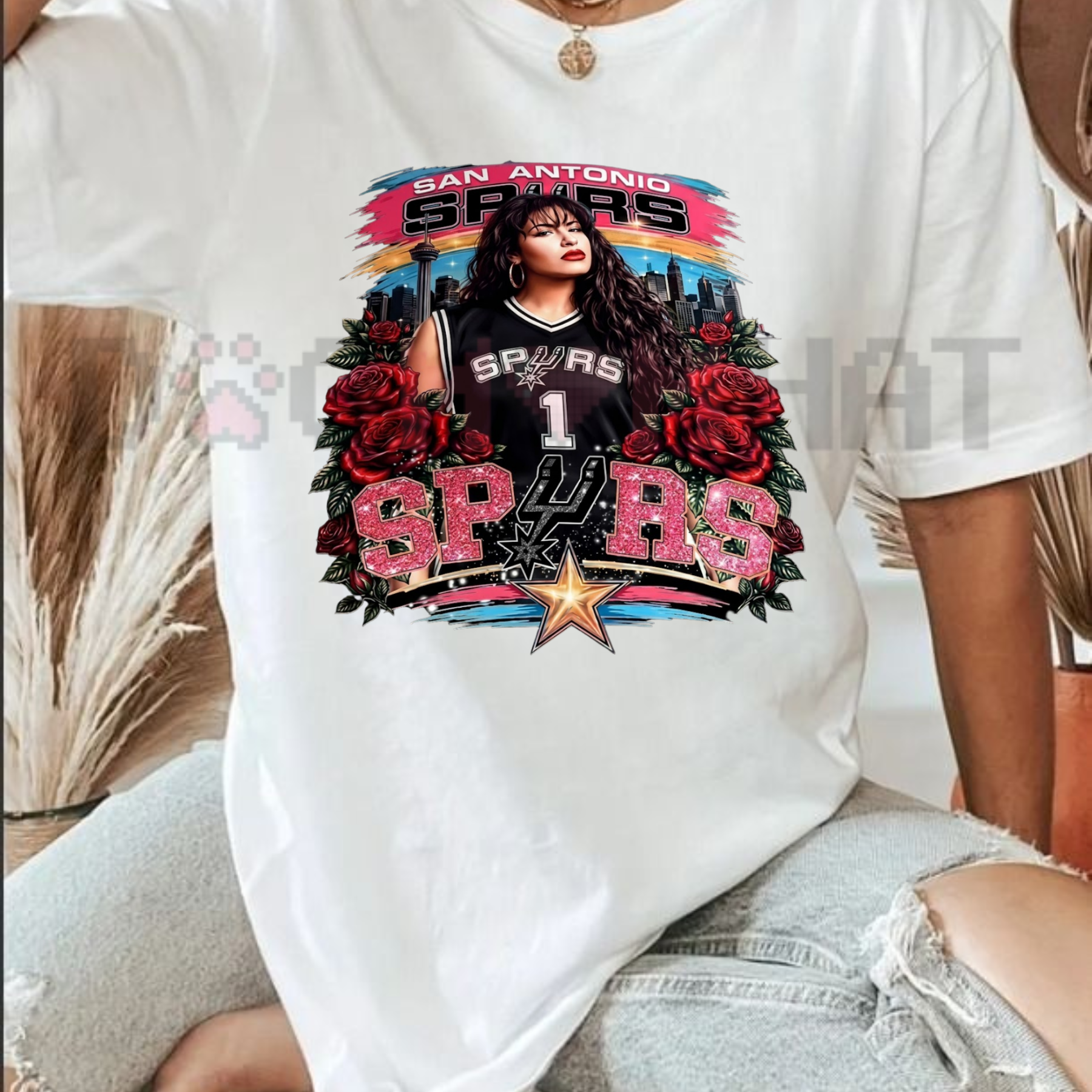 Selena Quintanilla San Antonio Spurs T-Shirt – Cumbia & Basketball Heritage Tee