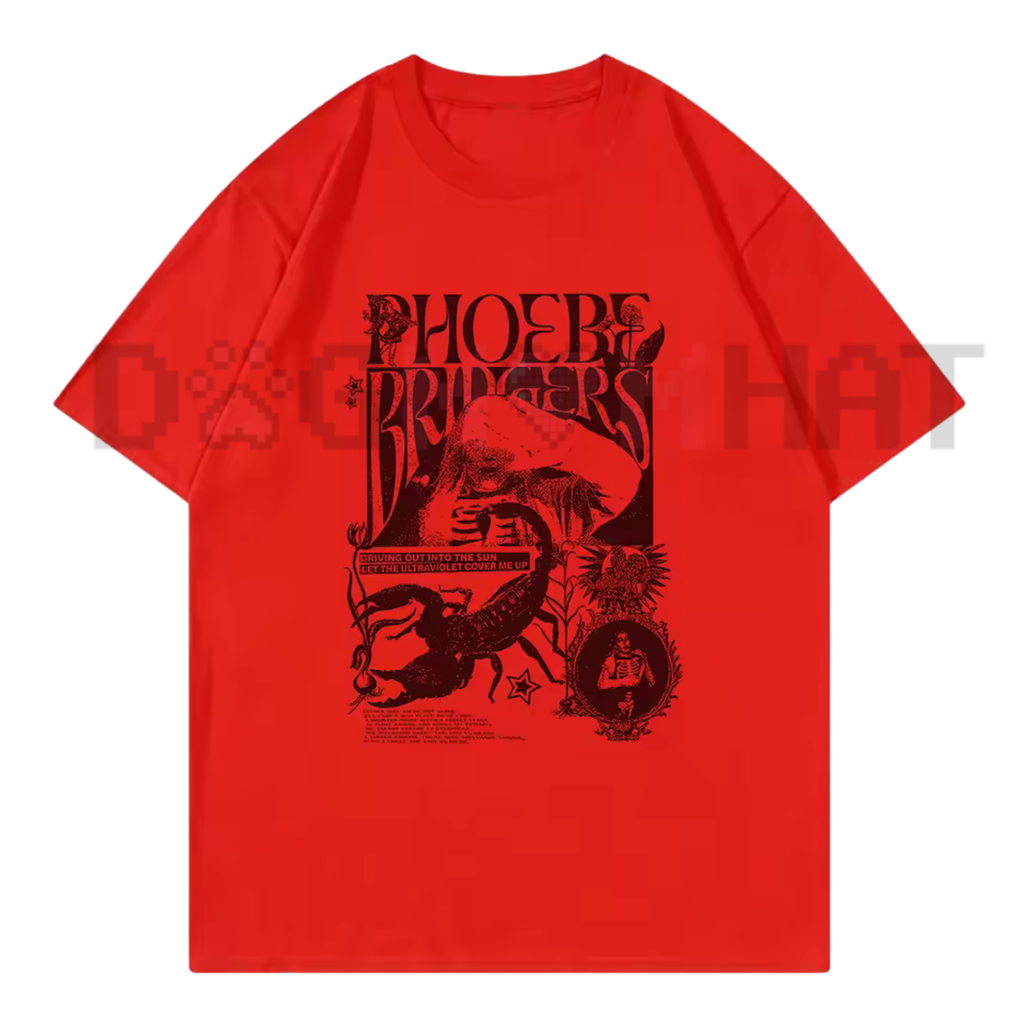 Phoebe Bridgers Indie-Rock Tour Graphic T-Shirt