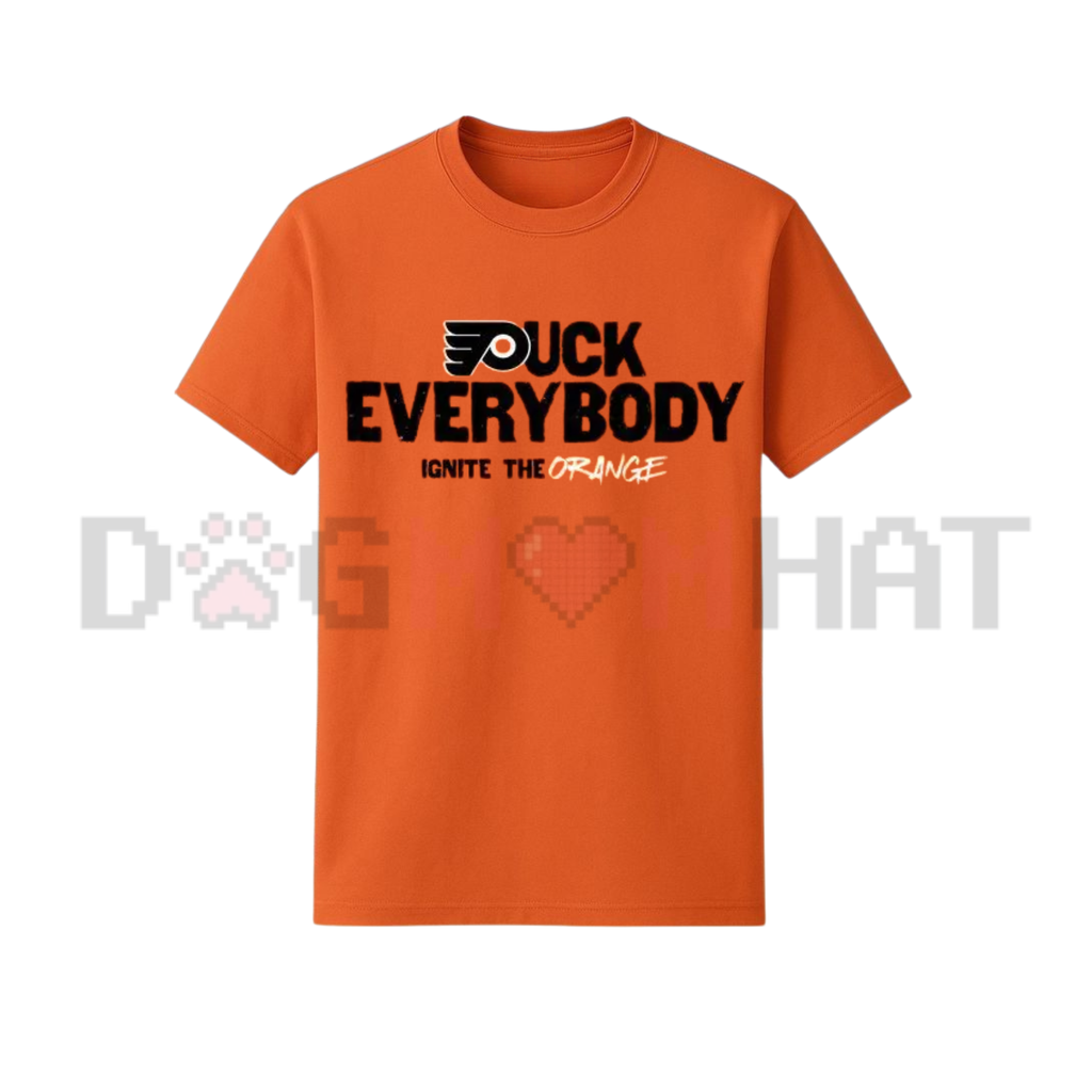 "Puck Everybody" Funny Hockey T-Shirt