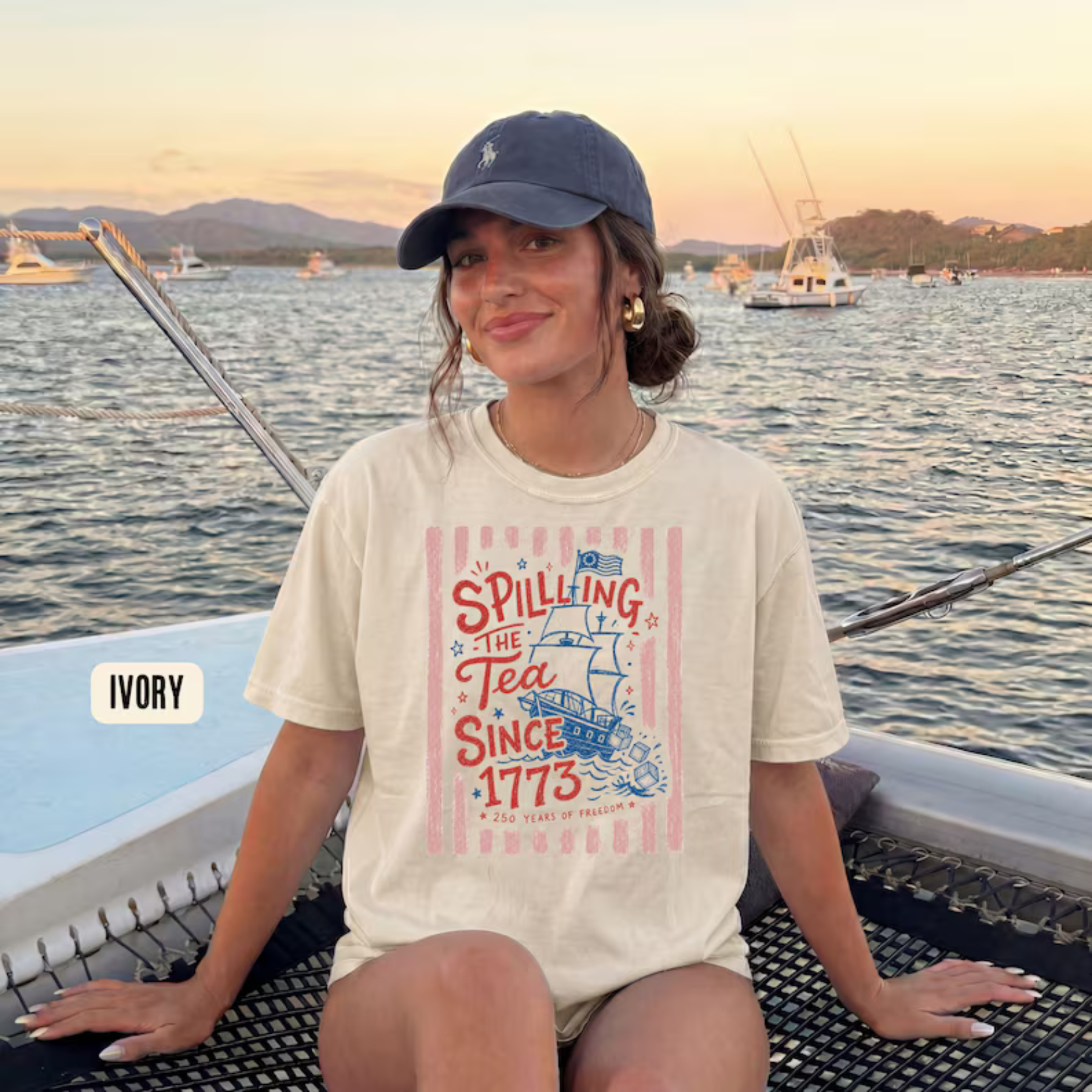 "Spilling The Tea Since 1773" T-Shirt – Preppy Patriotic Tee