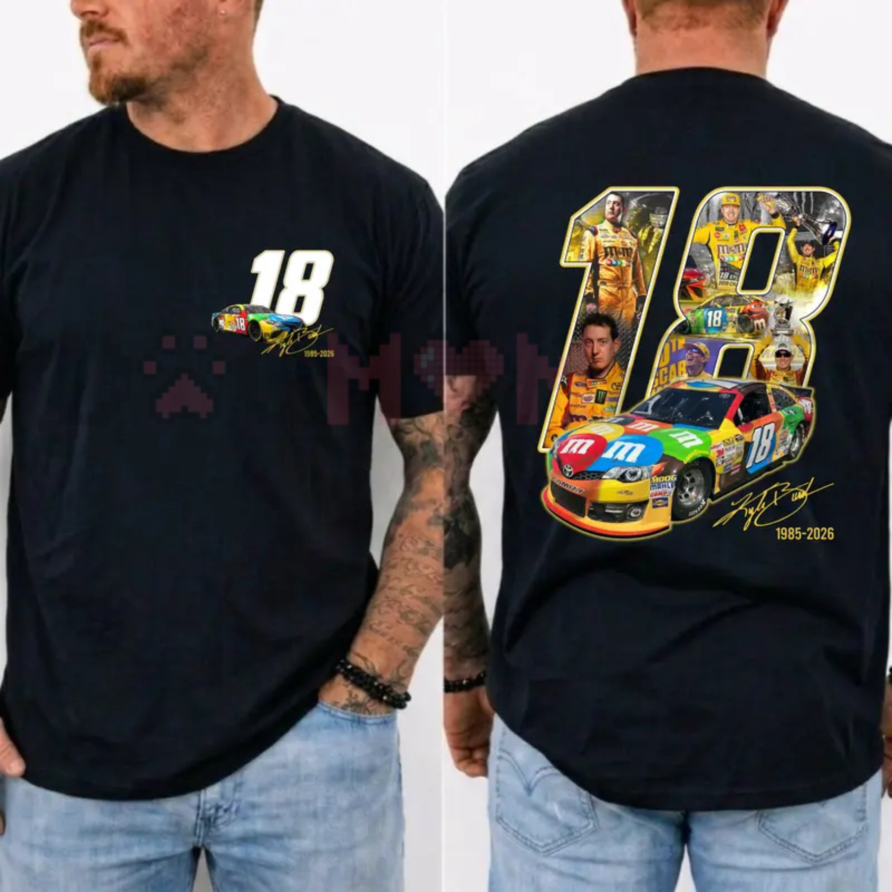 "Rowdy Legend" Kyle Busch #18 Era Tribute T-Shirt