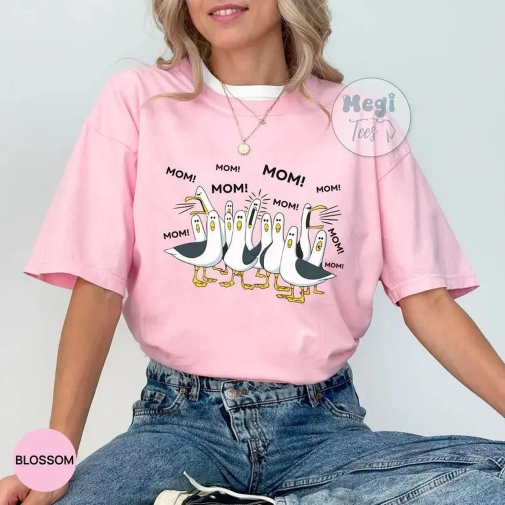 "Mom Mom Mom" Seagull T-Shirt