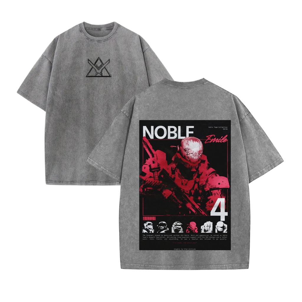 Vintage "Noble Team" Halo Reach Shirt – Retro 90s Bootleg Gaming Tee
