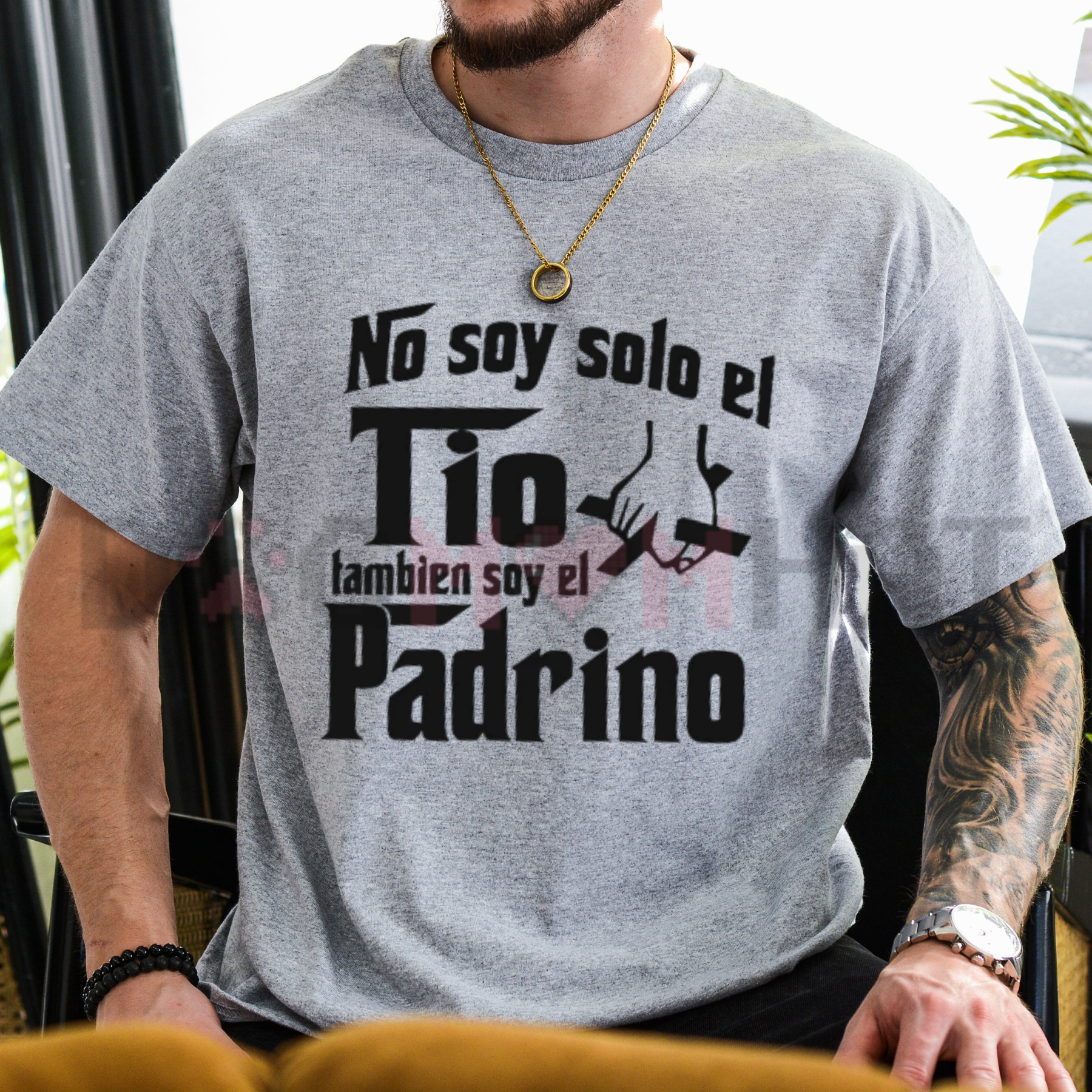 "No Soy Solo El Tío, También Soy El Papá" Graphic T-Shirt