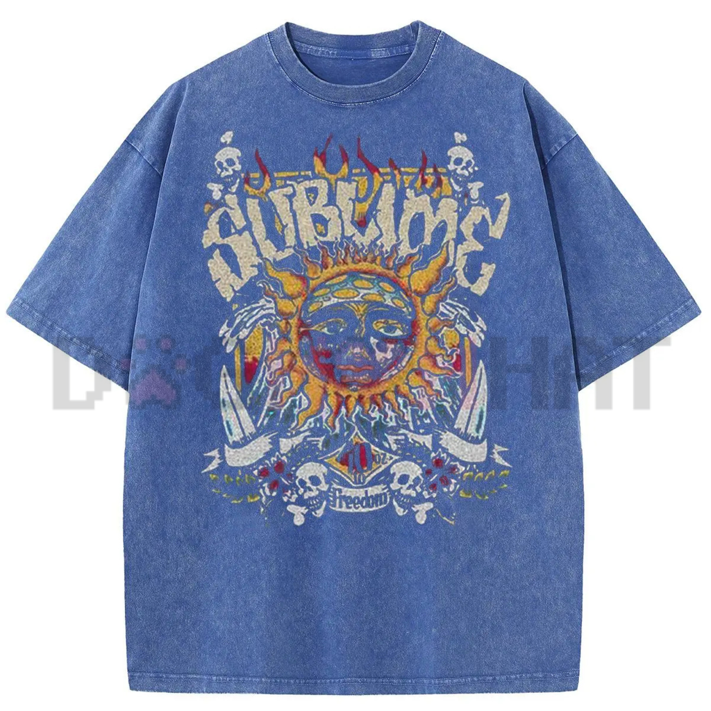 Sunland Oversized Sun Pattern T-Shirt