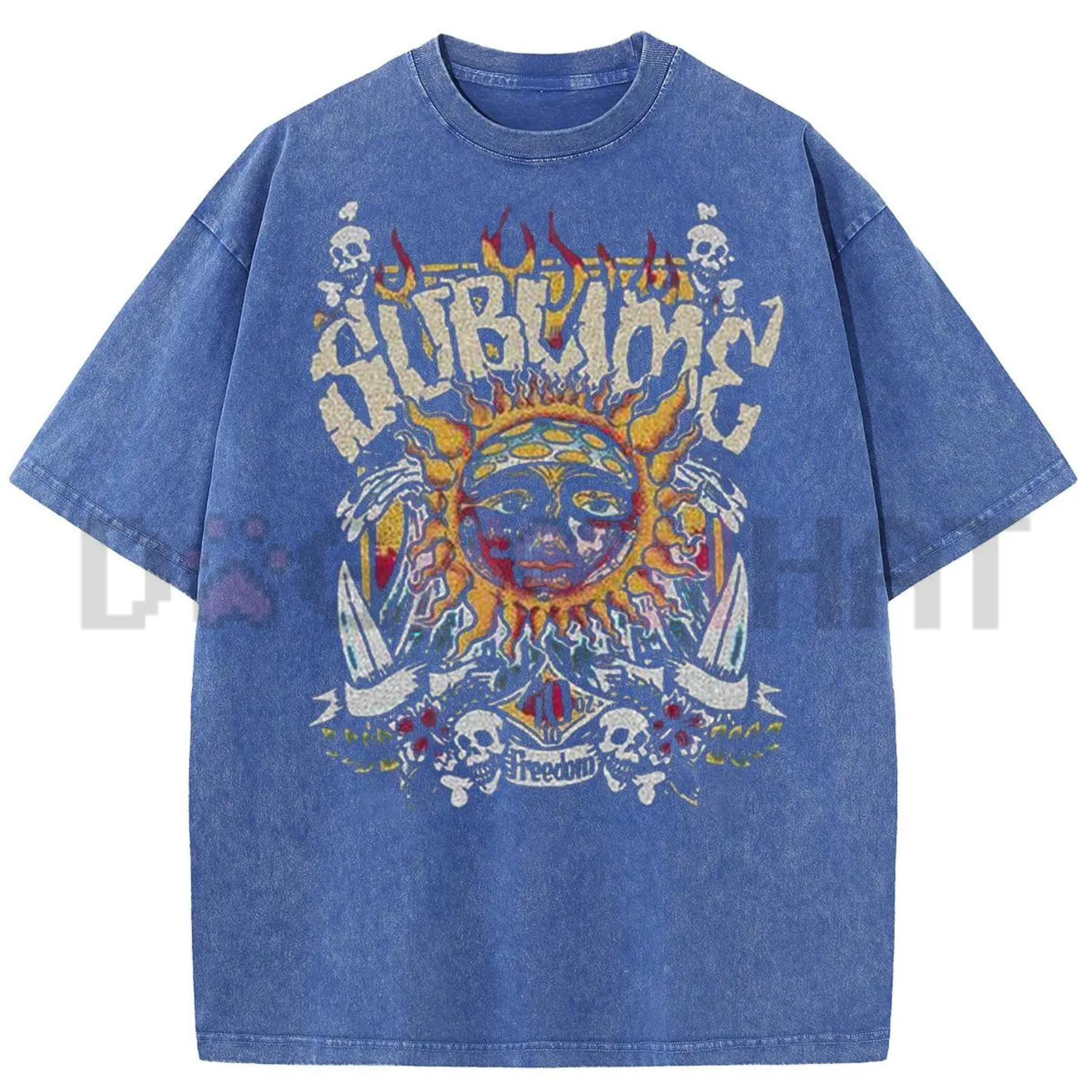 Sunland Oversized Sun Pattern T-Shirt
