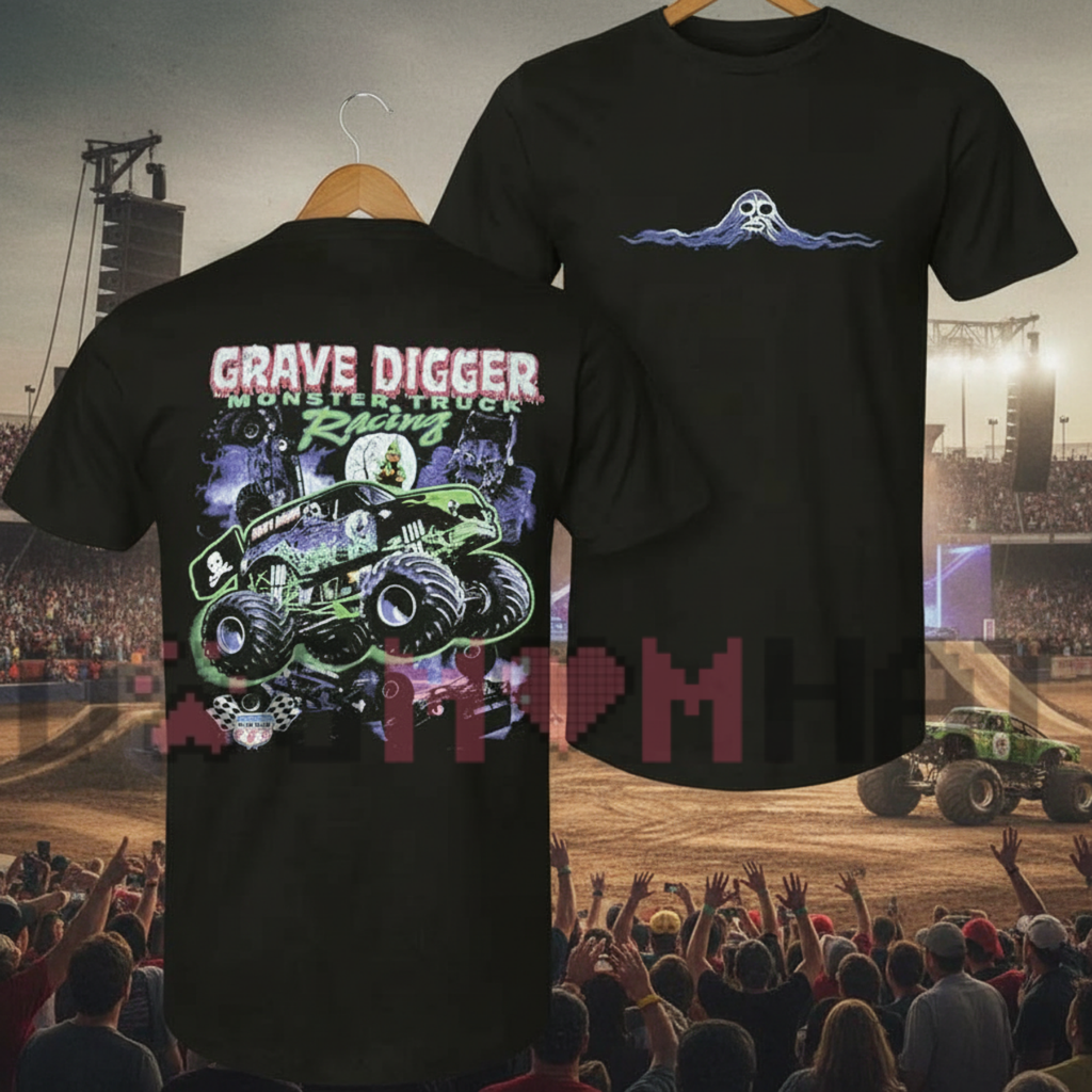 Vintage 1999 Grave Digger Monster Truck T-Shirt