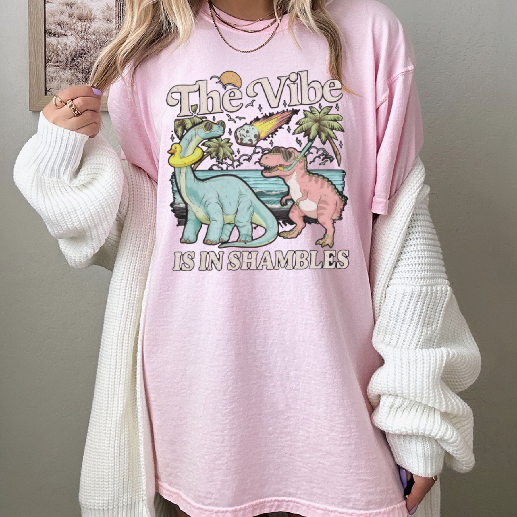 "The Vibe Is In Shambles" Funny Quote T-Shirt