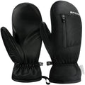 Waterproof Ski Mittens Ski Glove for Women Men Youth Winter Cold Weather Snow Gloves with Hands Warmer Zipper Pocket