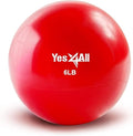 Yes4All Weighted Toning Balls for Exercise, Soft Medicine Balls for Exercise, Pilates, Yoga, Balance, Flexibility, 2-10lbs