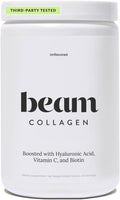 Beam Collagen Powder, Collagen for Women, Collagen with Hyaluronic Acid, Collagen Peptides Type 1 and 3, with Biotin, Grass Fed Bovine, Third-Party Tested, Best for Coffee, Vitamin C, 30 Servings