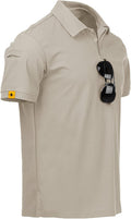 V VALANCH Mens Polo Shirts Short Sleeve Moisture Wicking Golf Polo Athletic Collared Shirt Tennis T-Shirt Tops
