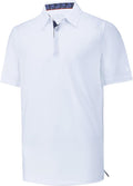 Mens Polo Shirts Short Casual Solid Stylish Dry Fit Performance Designed Collared Golf Polo Shirts for Men