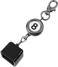 Snooker Chalk Holder Billiards Pool Cue Chalk Holder Billiard Snooker Accessories with Retractable Key Ring