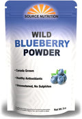 100% Pure Wild Blueberry Powder | Rich in Antioxidants | Made with Canada Grade-A Wild Crafted Blueberries, Perfect for Smoothies, Snacks & Baking (8 oz)