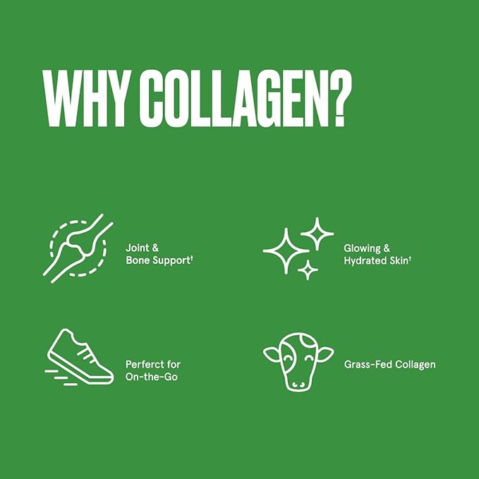 Bulletproof Unflavored Collagen Peptides Powder Packets, Pack of 15, Grass-Fed Collagen Protein and Amino Acids for Skin, Bone and Joint Support, Pasture Raised, No Added Hormones