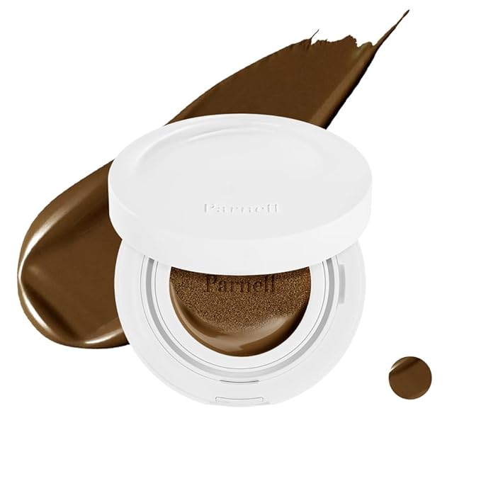 Parnell Cicamanu Serum Cushion 51N Hot Fudge 0.52 fl oz | Hydrating Serum Foundation for Soothing, Pore Blurring & Radiant Glass Skin | Lightweight Korean Cushion for Sensitive Skin | K-Beauty