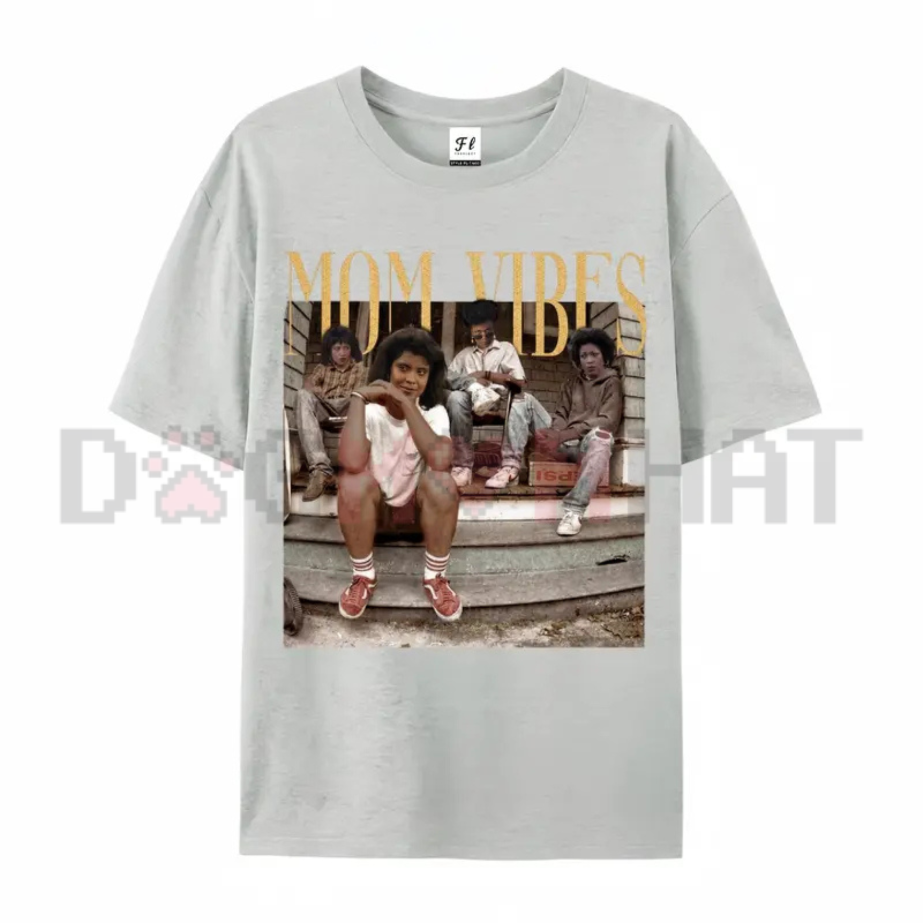 "Mom Vibes" Vintage 90s Nostalgia Graphic T-Shirt