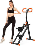 Stair Stepper for Home, Folding Vertical Climber Workout Machine for Full-Body Exercise Stair Stepper with Stable Frame Adjustable Handlebar & Pedals