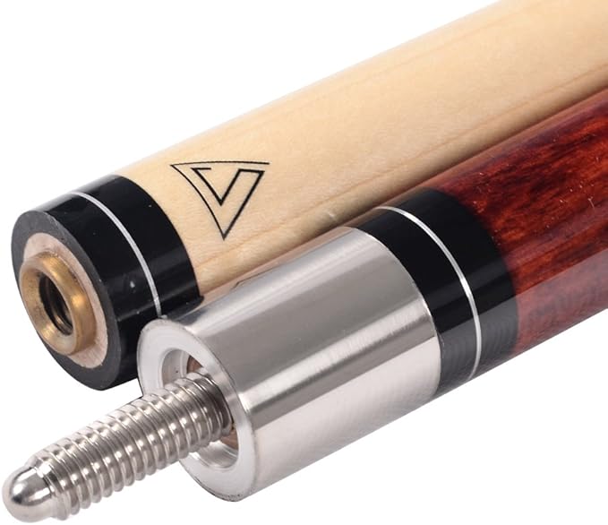 CUESOUL House Bar Pool Cue Sticks,Two Cue Sticks + 2x2 Pool Cue Case Hard