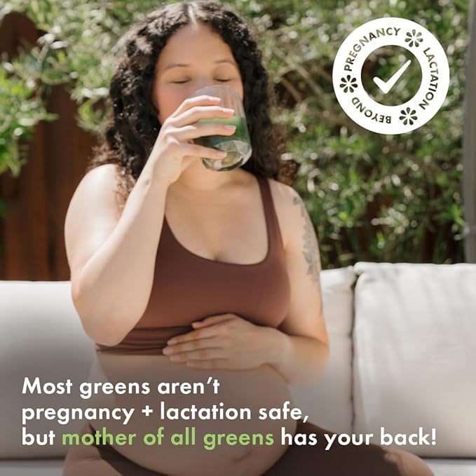 Boobie Mother of All Greens | Your New Family Ritual, Daily Super Greens Powder with 35+ Essential Nutrients for Moms & Families | Vegan, Gluten Free, & Sugar Free | Light Berry Flavor, 30 svgs