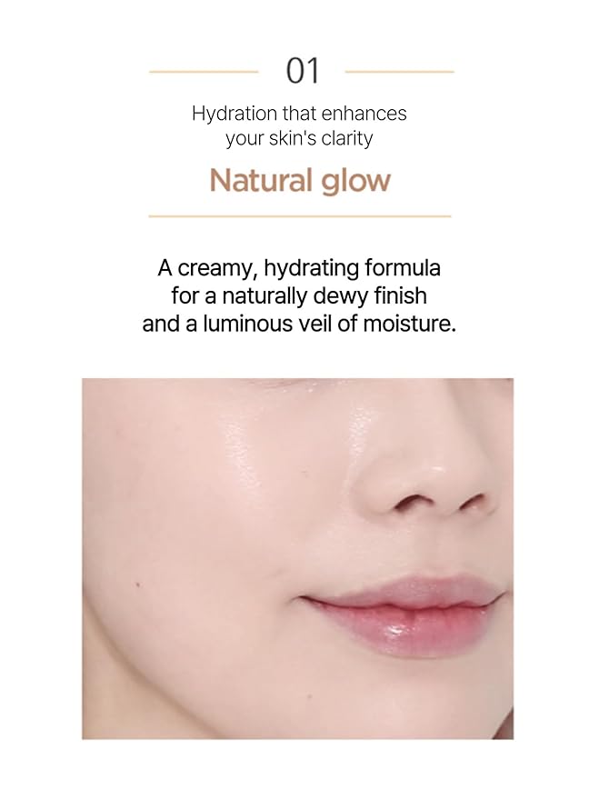 JUNG SAEM MOOL Essential Skin Nuder Cushion 17C Fair Pink 0.49 Fl Oz, No Refill, Natural Radiant Finish Cushion Foundation with Buildable Coverage, Lightweight Texture, Korean Foundation Makeup