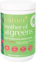 Boobie Mother of All Greens | Your New Family Ritual, Daily Super Greens Powder with 35+ Essential Nutrients for Moms & Families | Vegan, Gluten Free, & Sugar Free | Mixed Berry Flavor, 60 svgs