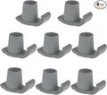 Magicorange Walker Glide Skis, 8 Pcs Universal Fit Walker ski Glides,Easy to Use Rubber Walker Glides,Walker Feet Replacement (Grey)