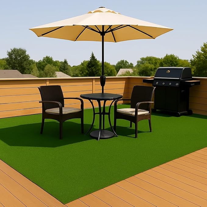Ottomanson Artificial Turf Golf Hitting Mat 3' x 17' Indoor/Outdoor Waterproof Synthetic Fake Grass for Putting Practice Baseball Football Sports Gym Backyard, Custom Size 2' up to 30'