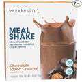 WonderSlim Meal Replacement Shake, Chocolate Salted Caramel, 15g Protein, 24 Vitamins & Minerals, Gluten Free, Low Carb (7ct)