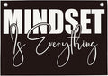 Mindset is Everything Gym Motivational Wall Art Banner Dorm Posters Gifts for Guys Men Women Gym Flag Decor for Home Gym Bedroom Workout Room 30x20 Inchs