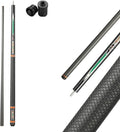 CROWN ME Carbon Fiber Pool Cue Stick, 12.5mm Tip Soft Grip Billiard Carbon Fiber cue, Weight 20OZ Cue Stick, 58" Pool Table Sticks