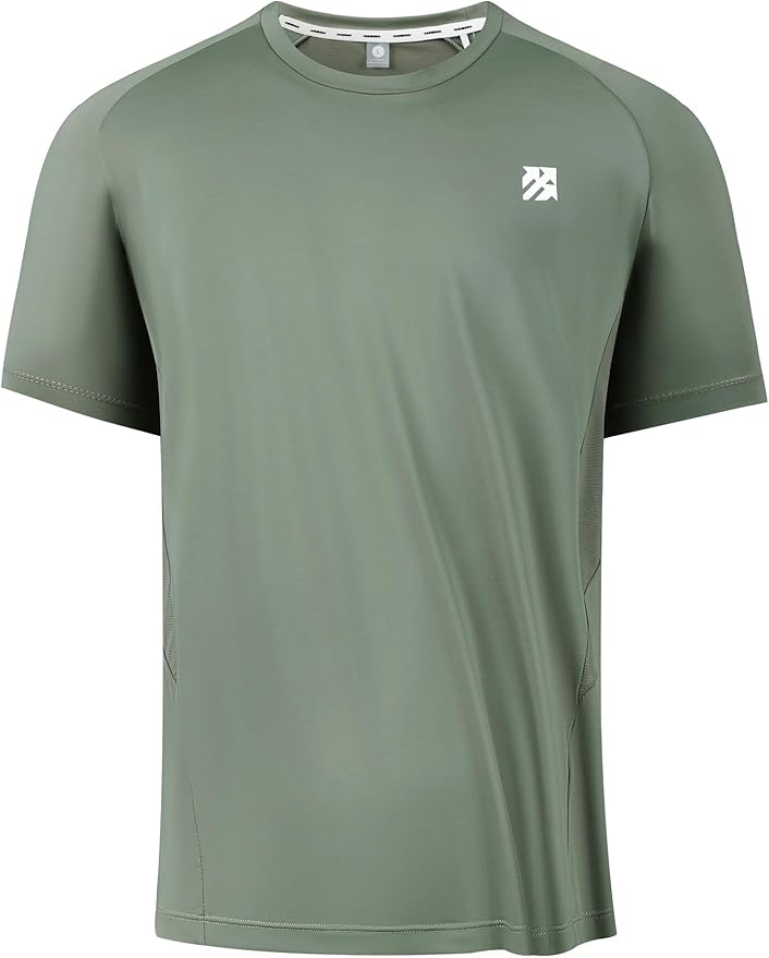 Moisture Wicking Quick Dry Soft Pickleball Workout Hiking Camping Running Shirts for Men Outdoor Sports