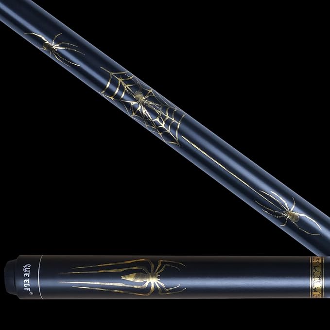 Pool Cue Stick Spider Professional Billiard Pool Cue Stick Low Deflection Pool Stick with Case