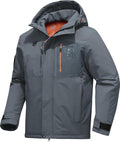 Men's Winter Jacket Waterproof Ski Snow Coat Windproof Snowboard Hooded Raincoats with Warm Graphene lining