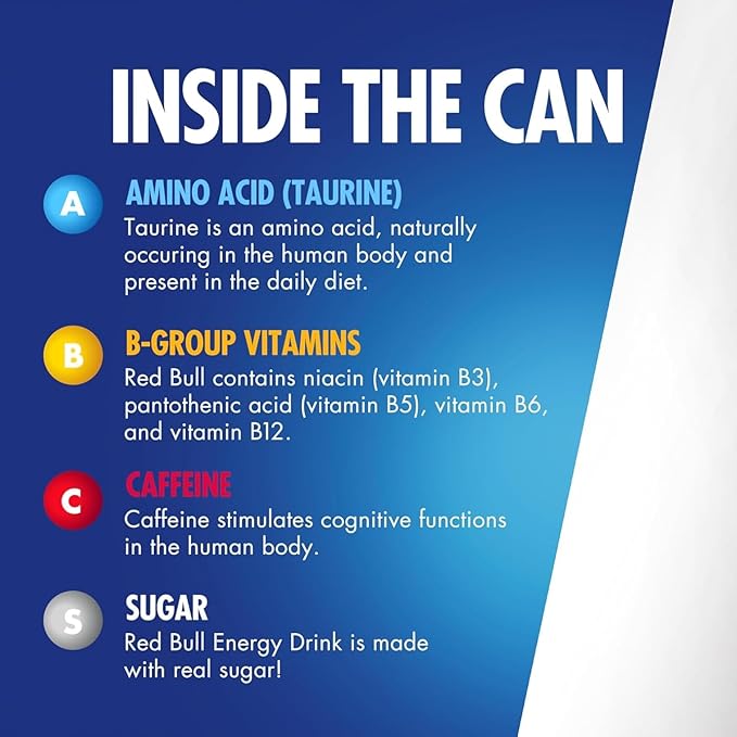 Red Bull Yellow Edition Energy Drink, Tropical, with 114mg Caffeine plus Taurine & B Vitamins, 12 Fl Oz, Pack of 4 Cans