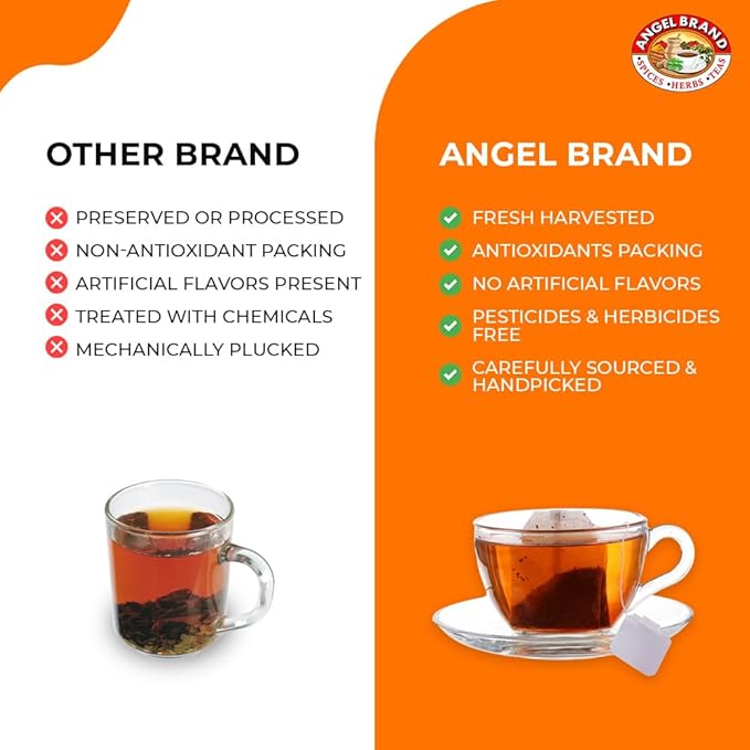 Angel Brand Cerasse Tea Bags Jamaican 25 – Herbal Tea for Cleansing, Detox, &