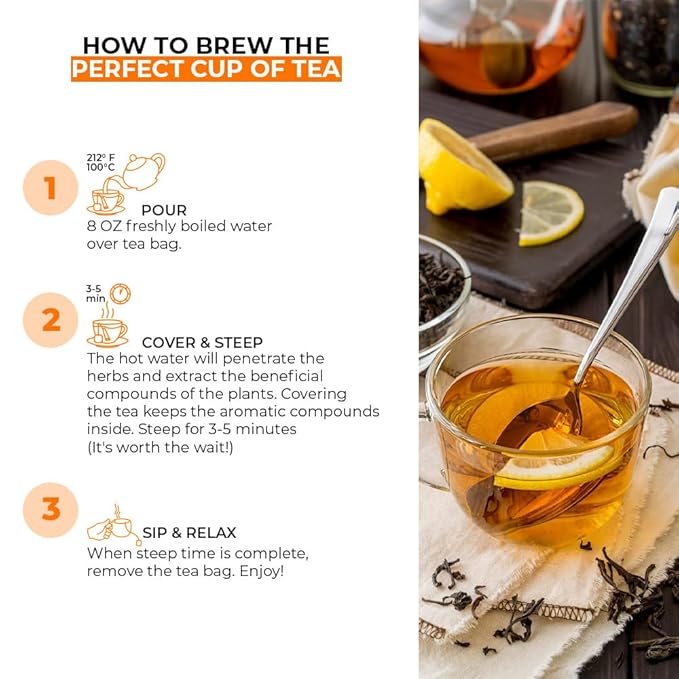 Angel Brand Allergy Relief Tea – Herbal Tea, 25 Tea Bags – Tea for Allergy Care, Cough Relief &