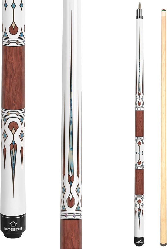 HomeSeason Pool Cue Stick 57" Billiard Cue Sticks Professional Low Deflection Pool Sticks